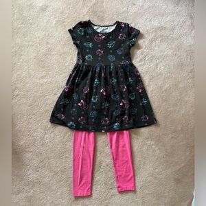 Disney Villains Dress with Matching Pink Leggings